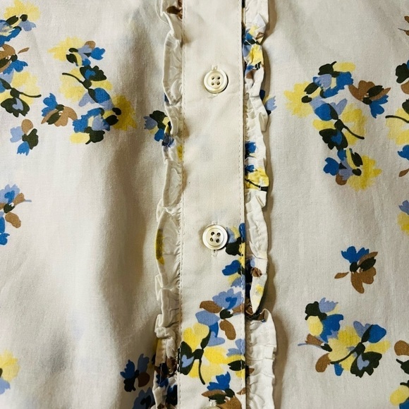 TALBOTS WOMENS PRETTY FLORAL LIGHTWEIGHT LONG SLEEVE SHIRT SIZE 2X - Picture 9 of 12